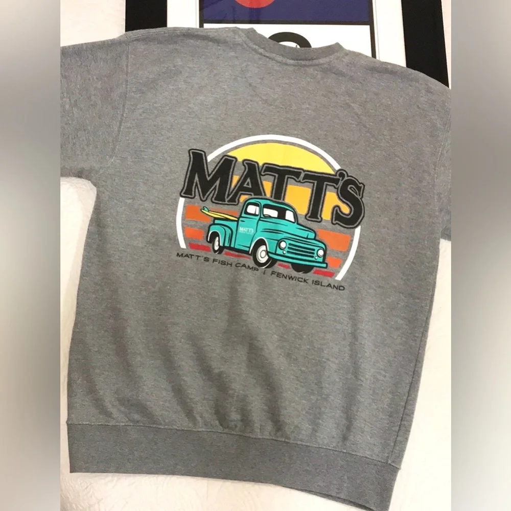 Matt’s Fish Camp Crew Neck Sweatshirt